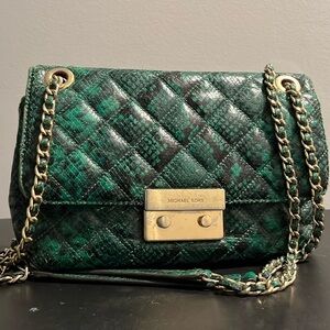 Michael Kors emerald green purse